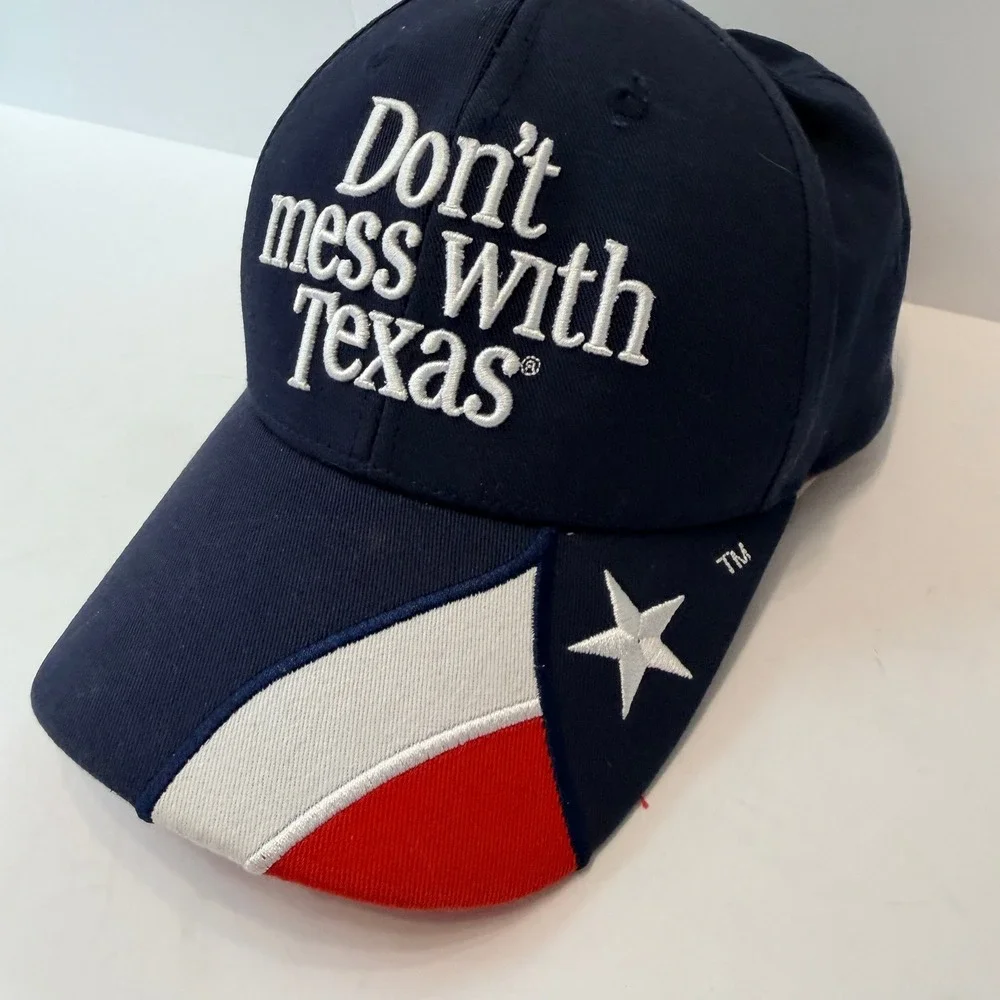 Rock Point 'Dont Mess With Texas' Baseball Cap Red White Blue Adjustable Hat